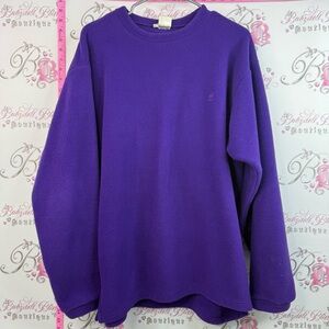 Mountain equipment sweater vintage Classic Purple Crewneck Fleece Pullover